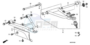 TRX500FEB drawing FRONT ARM