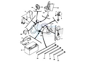 XC CYGNUS R 125 drawing BATTERY