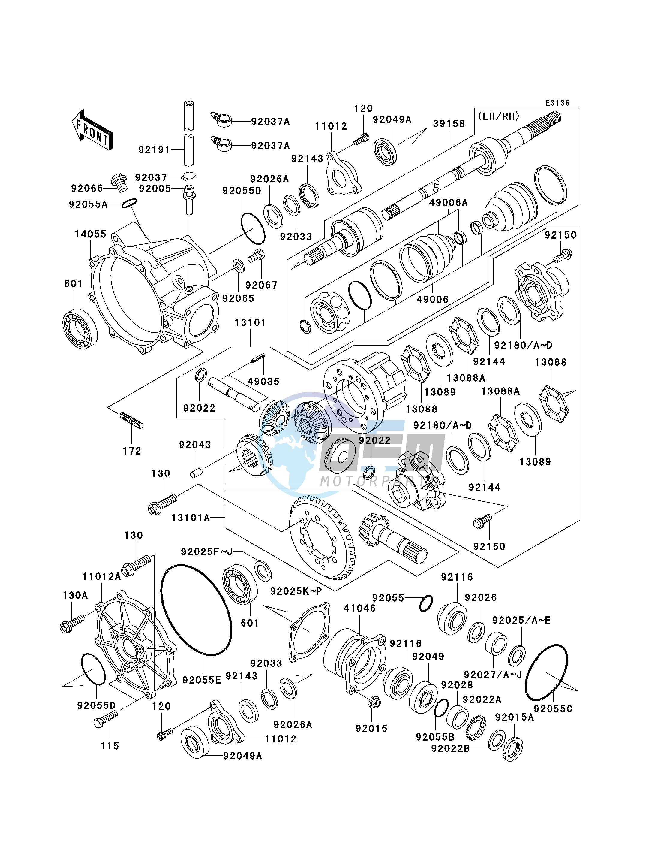 DRIVE SHAFT-FRONT