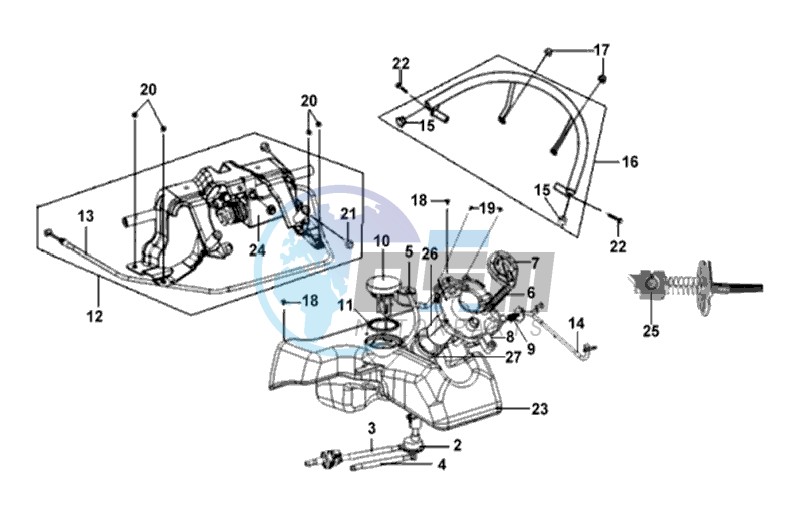 FUEL TANK - FUEL CUT