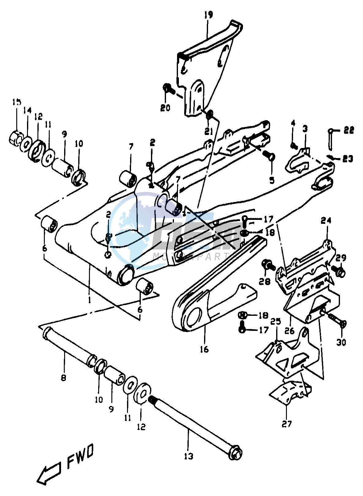 REAR SWINGING ARM