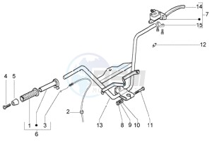 X8 200 drawing Handlebar - Brake Pump