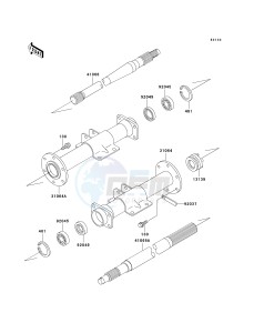 KAF 300 D [MULE 520] (D1-D2) [MULE 520] drawing REAR AXLE