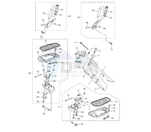 XVS A MIDNIGHT STAR 950 drawing STAND AND FOOTREST