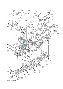 YFM450FWB YFM45KDHJ KODIAK 450 (BJ56) drawing FRAME