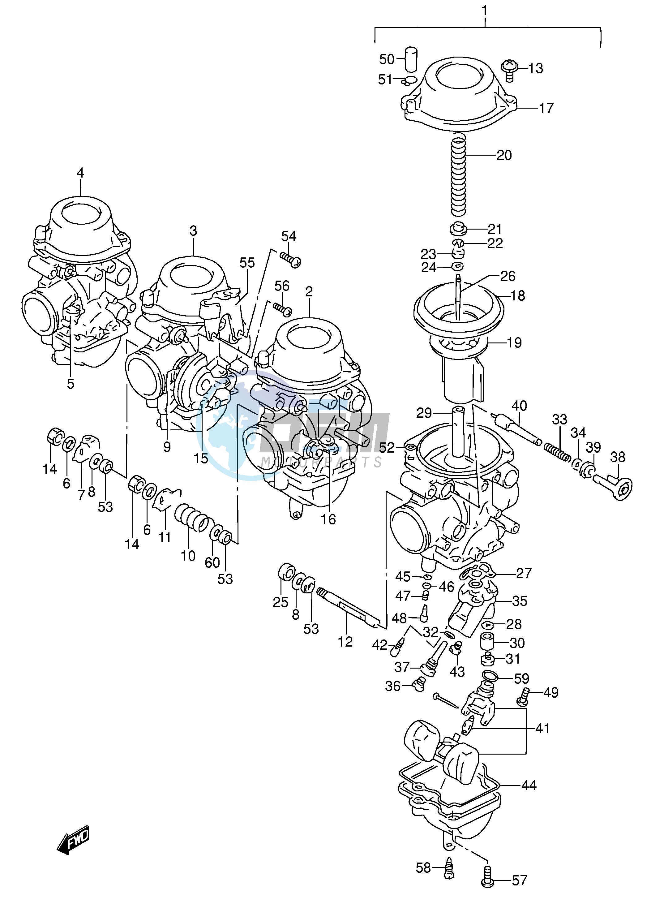 CARBURETOR (MODEL P R)