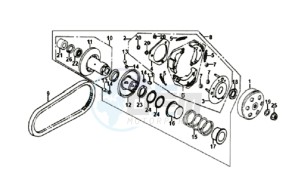 FIDDLE II 50 drawing CLUTCH / V-SNAAR