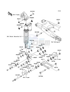 KX450F KX450D8F EU drawing Suspension