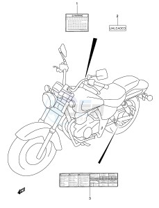 GZ125 (P19) drawing LABEL (MODEL K3)