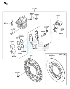 RM-Z250 (E19) drawing FRONT BRAKE