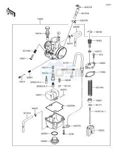 KX85-II KX85DFF EU drawing Carburetor