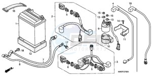 TRX250TM9 Australia - (U) drawing BATTERY