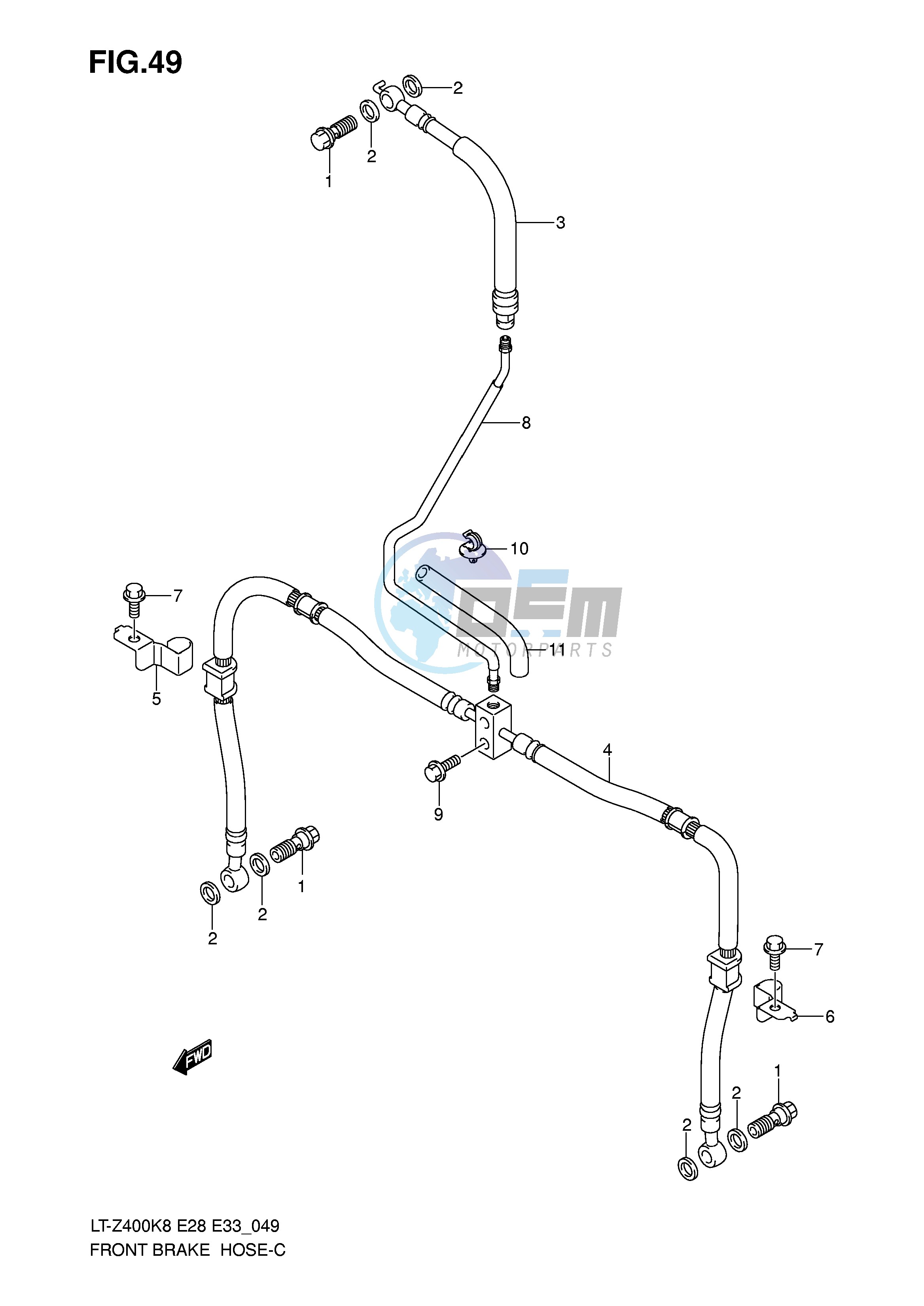 FRONT BRAKE HOSE