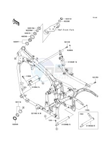 VN 900 D[VULCAN 900 CLASSIC LT] (6F-9F) D6F drawing FRAME