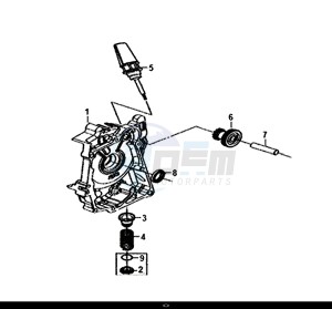 MIO 50I (45 KM/H) (FS05W1-EU) (E4) (L8-M0) drawing R. CRANK CASE COVER