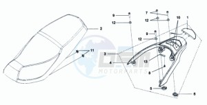 VS 125 EURO3 drawing BUDDYSEAT - REAR LUGGAGE FRAME