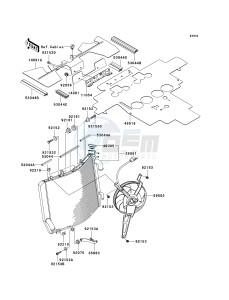 ZX 1400 A [NINJA ZX-14] (A6F-A7FA) A6F drawing RADIATOR