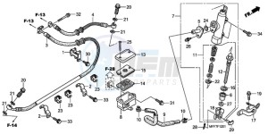 XL700VA9 Europe Direct - (ED / ABS SPC) drawing RR. BRAKE MASTER CYLINDER (ABS)