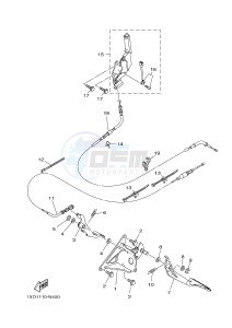 YXM700E YXM700PHF VIKING EPS HUNTER (1XPL) drawing PEDAL WIRE