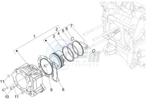 Nexus 300 ie e3 drawing Cylinder-piston-wrist pin unit