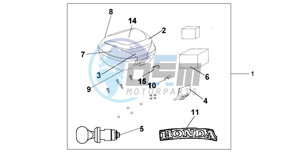 TOP BOX 35 L MAX GRAY METALLIC