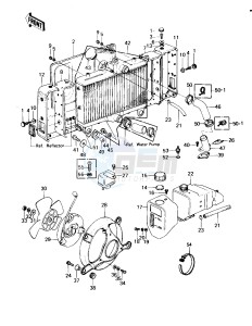 KZ 1300 A (A1-A3) drawing RADIATOR_FAN_COOLANT TANK