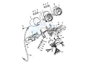 XV VIRAGO 1100 drawing METER