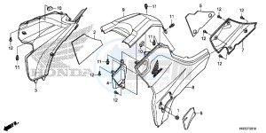 TRX420TM1F TRX420 Europe Direct - (ED) drawing SIDE COVER/TANK COVER