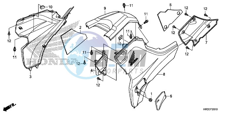 SIDE COVER/TANK COVER