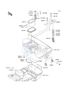 JT 1500 A [STX-15F] (A1-A2) [STX-15F] drawing HULL REAR FITTINGS