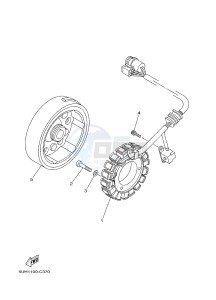 YFM350A YFM35GTXH GRIZZLY 350 2WD (B149) drawing GENERATOR