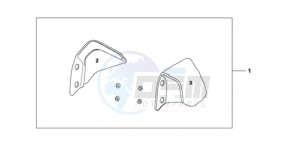 CBF1000TA Europe Direct - (ED / ABS) drawing KNUCKLE VISOR