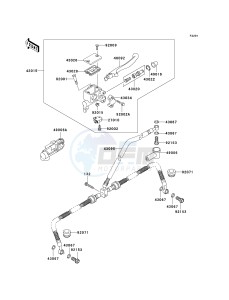 KVF700 D [PRAIRIE 700 4X4 TEAM GREEN SPECIAL EDITION] (D1) D1 drawing FRONT MASTER CYLINDER