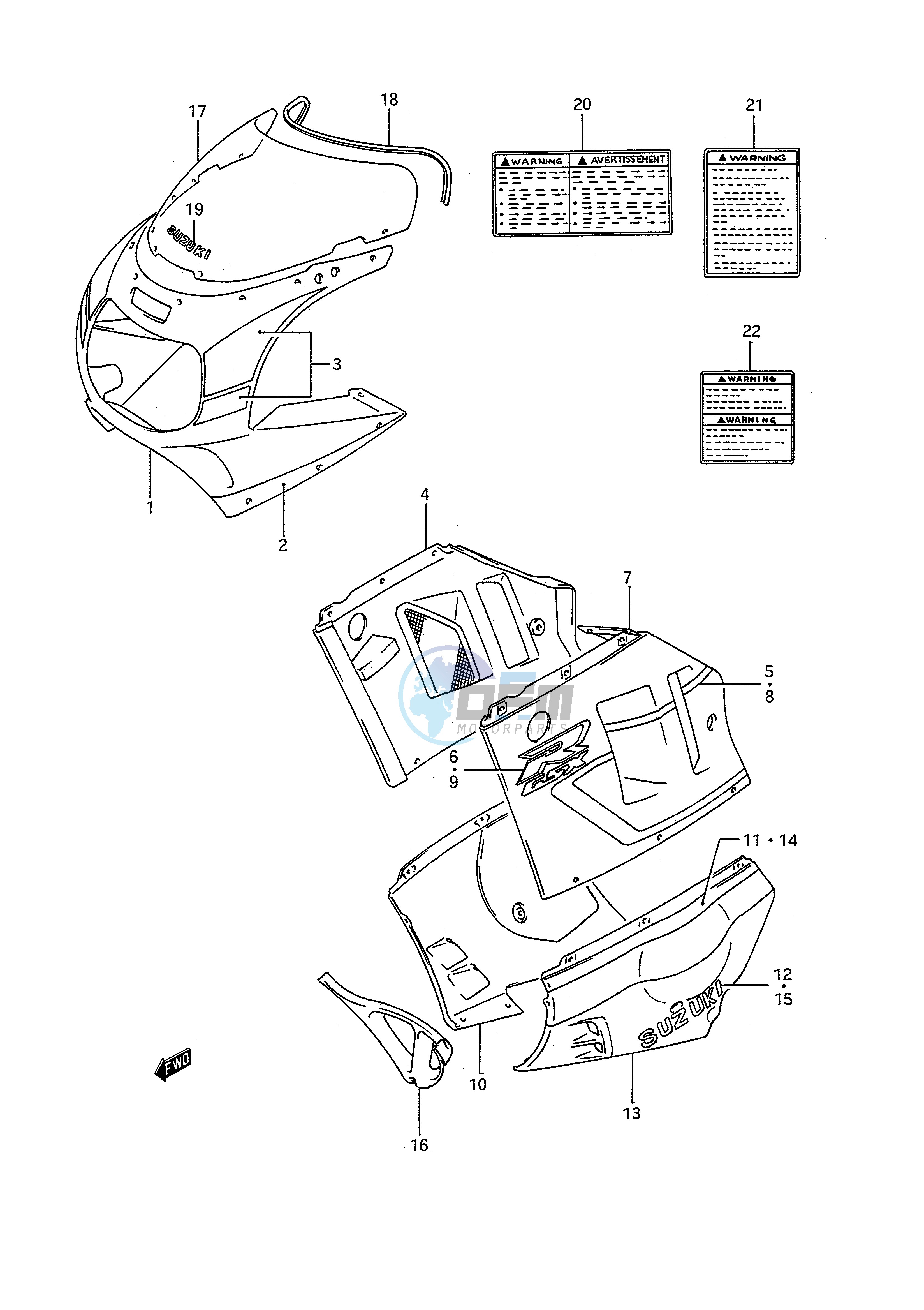 COWLING BODY (MODEL M 3SL)