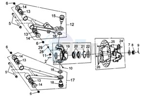 QUADRAIDER 600 drawing FORK LEFT LEFT