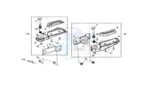 MAXSYM 400 EFI drawing FOOTREST L / R