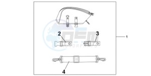 CBR1000RA9 U / ABS drawing REAR SEAT BAG