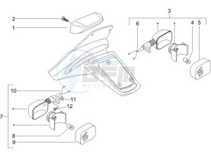 NRG 50 power Pure jet drawing Tail light - Turn signal lamps