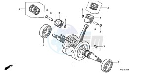 XL125VB drawing CRANKSHAFT/PISTON