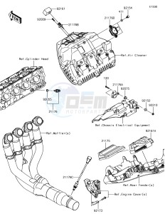 NINJA ZX-10R ZX1000SHFA XX (EU ME A(FRICA) drawing Fuel Injection