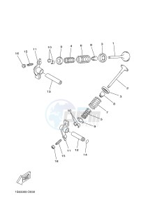 YP250RA EVOLIS 250 ABS (1YS8) drawing VALVE