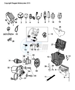 CITYSTAR 50 drawing ELECTRIC PART