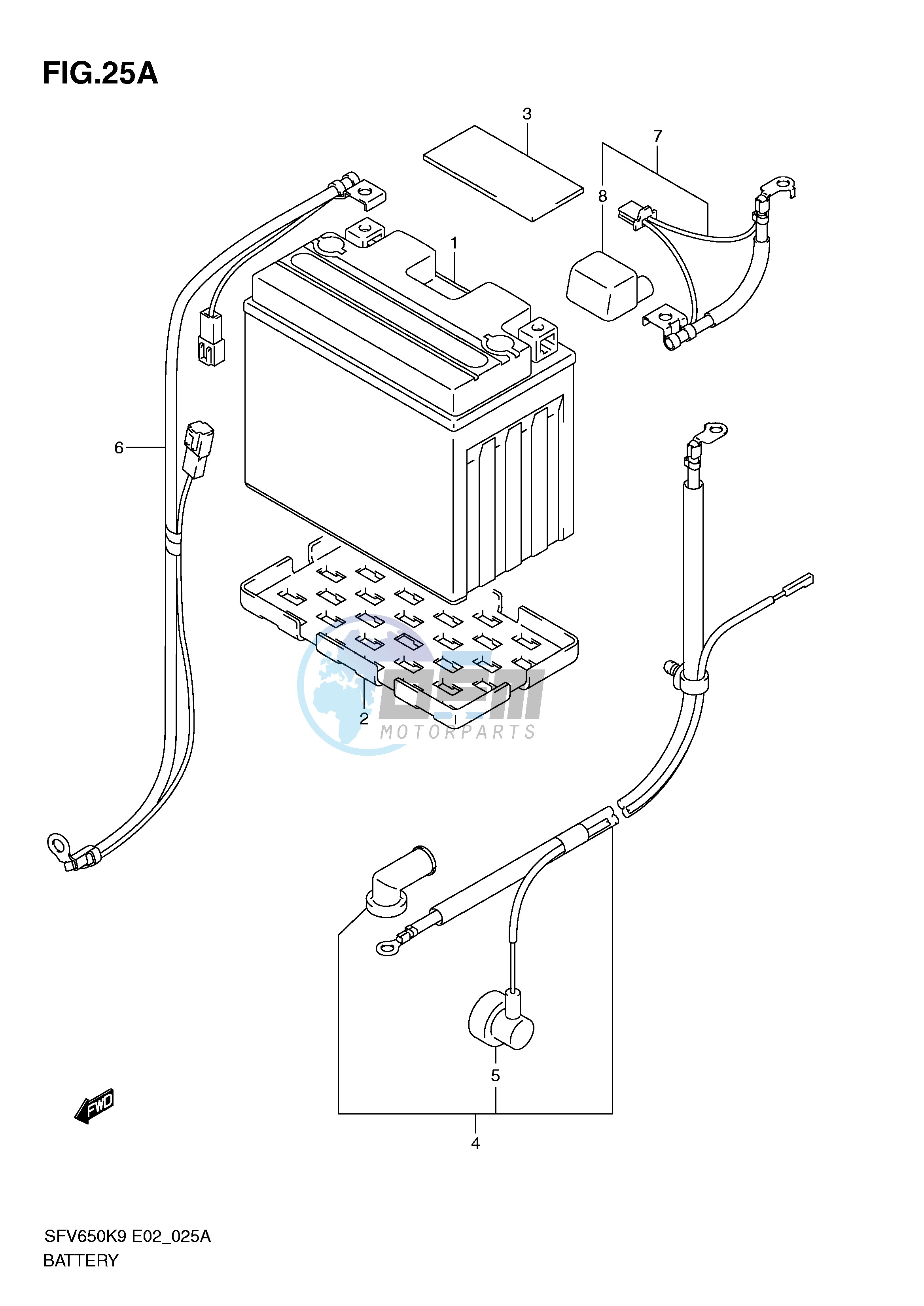 BATTERY (SFV650AK9 UAK9 AL0 UAL0)