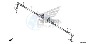 TRX680FAG Wave 110 - AFS110 UK - (E) drawing TIE ROD