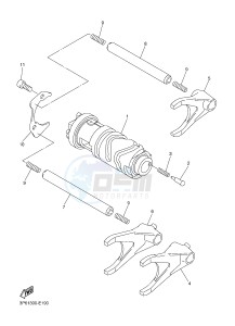 FJR1300AE FJR1300-AE (2PD1 2PD2 2PD6) drawing SHIFT CAM & FORK