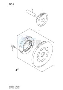 UH200 ABS BURGMAN EU drawing STARTER CLUTCH