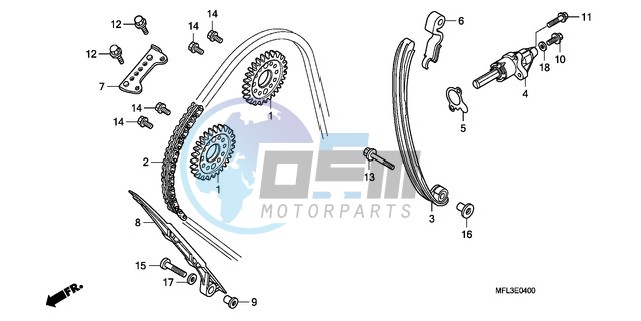 CAM CHAIN/TENSIONER