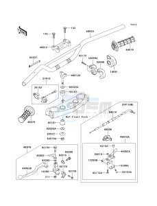 KX 250 N [KX250F] (N1) [KX250F] drawing HANDLEBAR