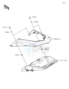 Z1000SX ZX1000WHF XX (EU ME A(FRICA) drawing Side Covers