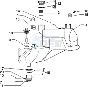 Zip 50 4T drawing Fuel Tank